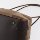 BALLY Shoulder Bag Canvas Beige Gold Auth bs32499-14