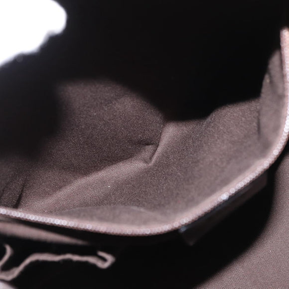 BALLY Shoulder Bag Canvas Beige Gold Auth bs32499