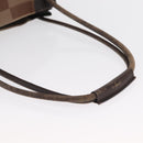 BALLY Shoulder Bag Canvas Beige Gold Auth bs32499-7