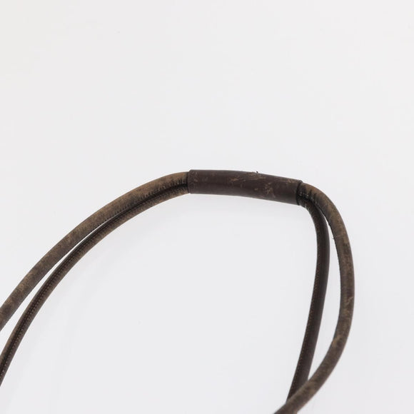 BALLY Shoulder Bag Canvas Beige Gold Auth bs32499