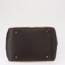 BALLY Shoulder Bag Canvas Beige Gold Auth bs32499-5