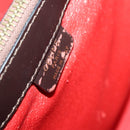 CELINE Tote Bag Patent leather Brown Gold Auth bs32500-16