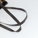 CELINE Tote Bag Patent leather Brown Gold Auth bs32500-7