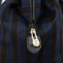 CELINE Tote Bag Canvas Blue Gold Auth bs32501-14