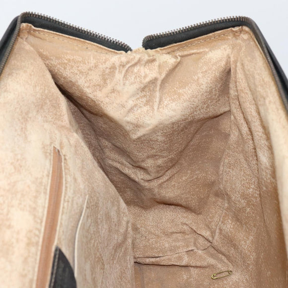 CELINE Tote Bag Canvas Blue Gold Auth bs32501