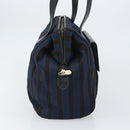 CELINE Tote Bag Canvas Blue Gold Auth bs32501-5