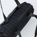 CELINE Tote Bag Canvas Blue Gold Auth bs32501-6