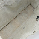 HERMES Sac Arne MM Hand Bag Canvas Gray Silver Auth bs32502-15