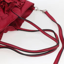 VALENTINO Tote Bag Leather 2way Red Silver Auth bs32504-7