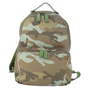 VALENTINO Backpack Nylon Khaki Silver Auth bs32505-13