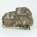 VALENTINO Backpack Nylon Khaki Silver Auth bs32505-4