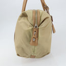 PRADA Tote Bag Nylon Beige Silver Auth bs32506-5