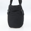 PRADA Tote Bag Nylon Black Silver Auth bs32508-3