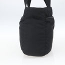 PRADA Tote Bag Nylon Black Silver Auth bs32508-4