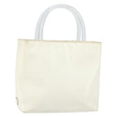 PRADA Hand Bag Patent leather White Clear Auth bs32510-1