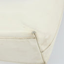 PRADA Hand Bag Patent leather White Clear Auth bs32510-14
