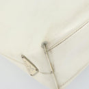 PRADA Hand Bag Patent leather White Clear Auth bs32510-9