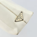PRADA Hand Bag Patent leather White Clear Auth bs32510-10