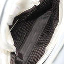 PRADA Hand Bag Patent leather White Clear Auth bs32510-11