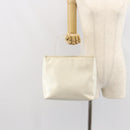 PRADA Hand Bag Patent leather White Clear Auth bs32510-24