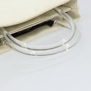 PRADA Hand Bag Patent leather White Clear Auth bs32510-7