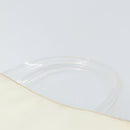 PRADA Hand Bag Patent leather White Clear Auth bs32510-8