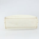 PRADA Hand Bag Patent leather White Clear Auth bs32510-5