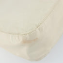 PRADA Chain Shoulder Bag Leather White Silver Auth bs32511-14
