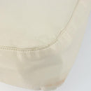 PRADA Chain Shoulder Bag Leather White Silver Auth bs32511-15