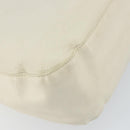 PRADA Chain Shoulder Bag Leather White Silver Auth bs32511-16