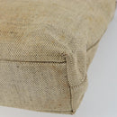PRADA Hand Bag Canvas Beige Silver Auth bs32512-15