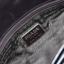 PRADA Hand Bag Canvas Beige Silver Auth bs32512-17