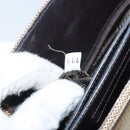 PRADA Hand Bag Canvas Beige Silver Auth bs32512-12