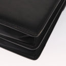 Gianni Versace Business Bag Leather Black Gold Auth bs32513-14