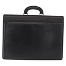 Gianni Versace Business Bag Leather Black Gold Auth bs32513-3