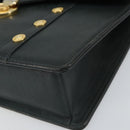Gianni Versace Hand Bag Leather Khaki Gold Auth bs32514-9