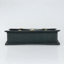 Gianni Versace Hand Bag Leather Khaki Gold Auth bs32514-5