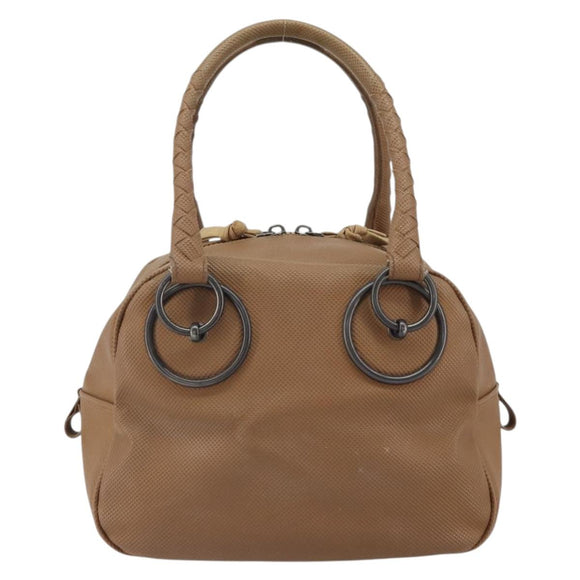 BOTTEGA VENETA Hand Bag Leather Brown Auth bs32515