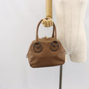 BOTTEGA VENETA Hand Bag Leather Brown Auth bs32515-21