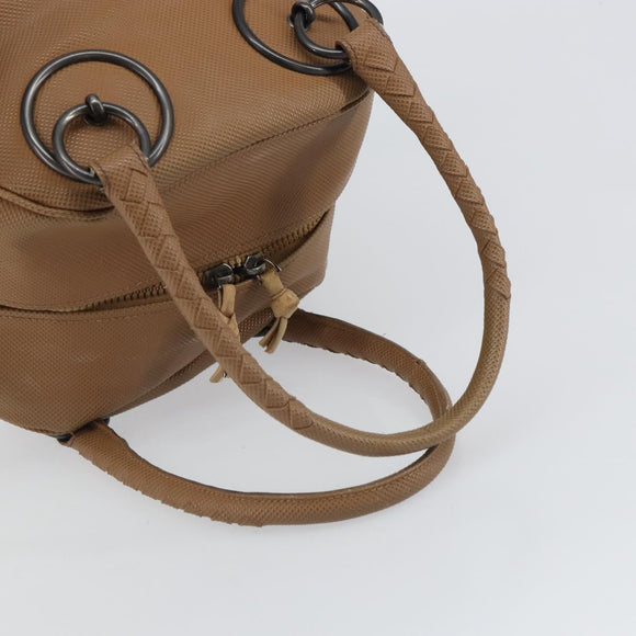 BOTTEGA VENETA Hand Bag Leather Brown Auth bs32515