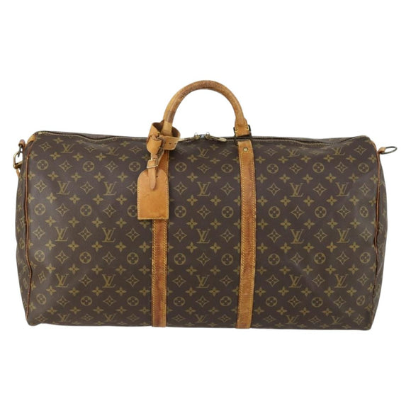 LOUIS VUITTON Monogram Keepall Bandouliere 60 Boston Bag M41412 LV Auth bs32518
