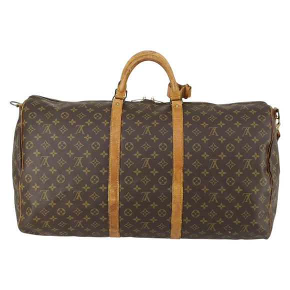 LOUIS VUITTON Monogram Keepall Bandouliere 60 Boston Bag M41412 LV Auth bs32518