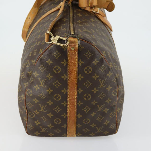 LOUIS VUITTON Monogram Keepall Bandouliere 60 Boston Bag M41412 LV Auth bs32518
