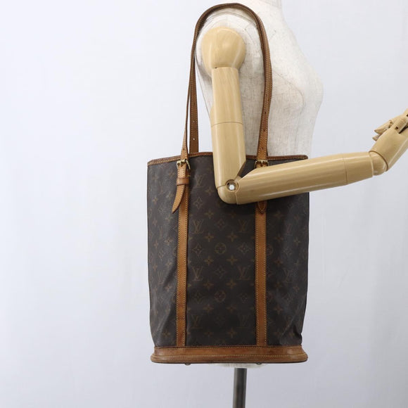 LOUIS VUITTON Monogram Bucket GM Shoulder Bag M42236 LV Auth bs32523
