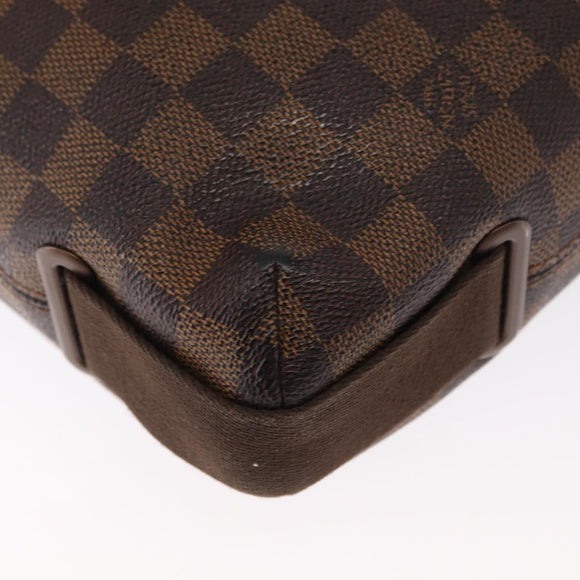 LOUIS VUITTON Damier Ebene Brooklyn MM Shoulder Bag N51211 LV Auth bs32525
