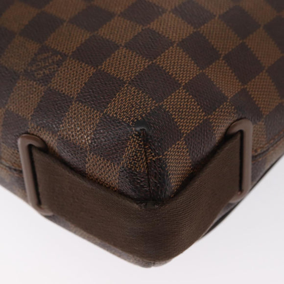 LOUIS VUITTON Damier Ebene Brooklyn MM Shoulder Bag N51211 LV Auth bs32525