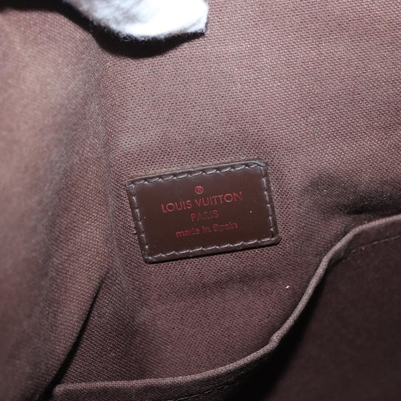 LOUIS VUITTON Damier Ebene Brooklyn MM Shoulder Bag N51211 LV Auth bs32525