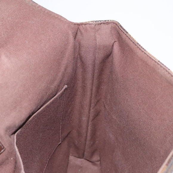 LOUIS VUITTON Damier Ebene Brooklyn MM Shoulder Bag N51211 LV Auth bs32525