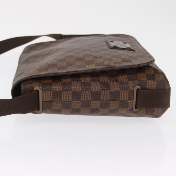 LOUIS VUITTON Damier Ebene Brooklyn MM Shoulder Bag N51211 LV Auth bs32525