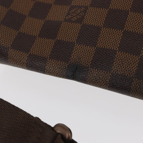 LOUIS VUITTON Damier Ebene Brooklyn MM Shoulder Bag N51211 LV Auth bs32525